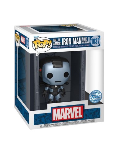 Funko Pop! Deluxe: Marvel Hall of Armor: Iron Man Model 11 War Machine (Mettalic)